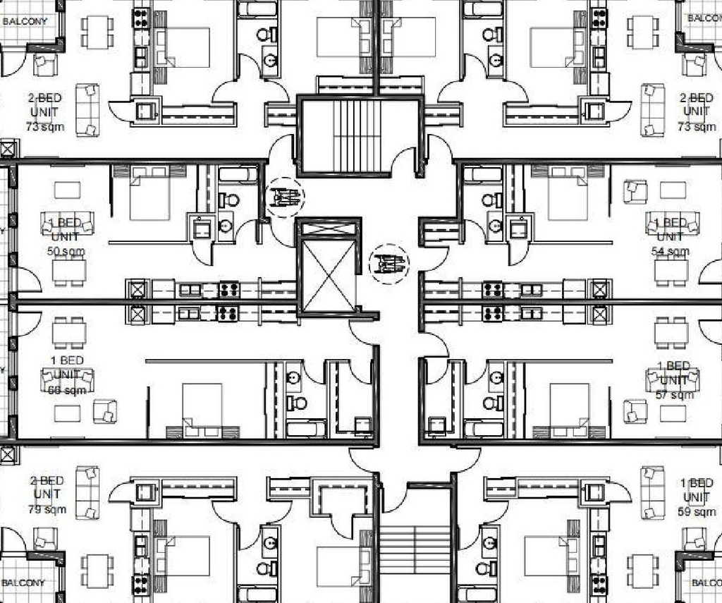 Floor plan for project from page 21 of the file '2023-01-06 - Design Brief - D02-02-21-0150'