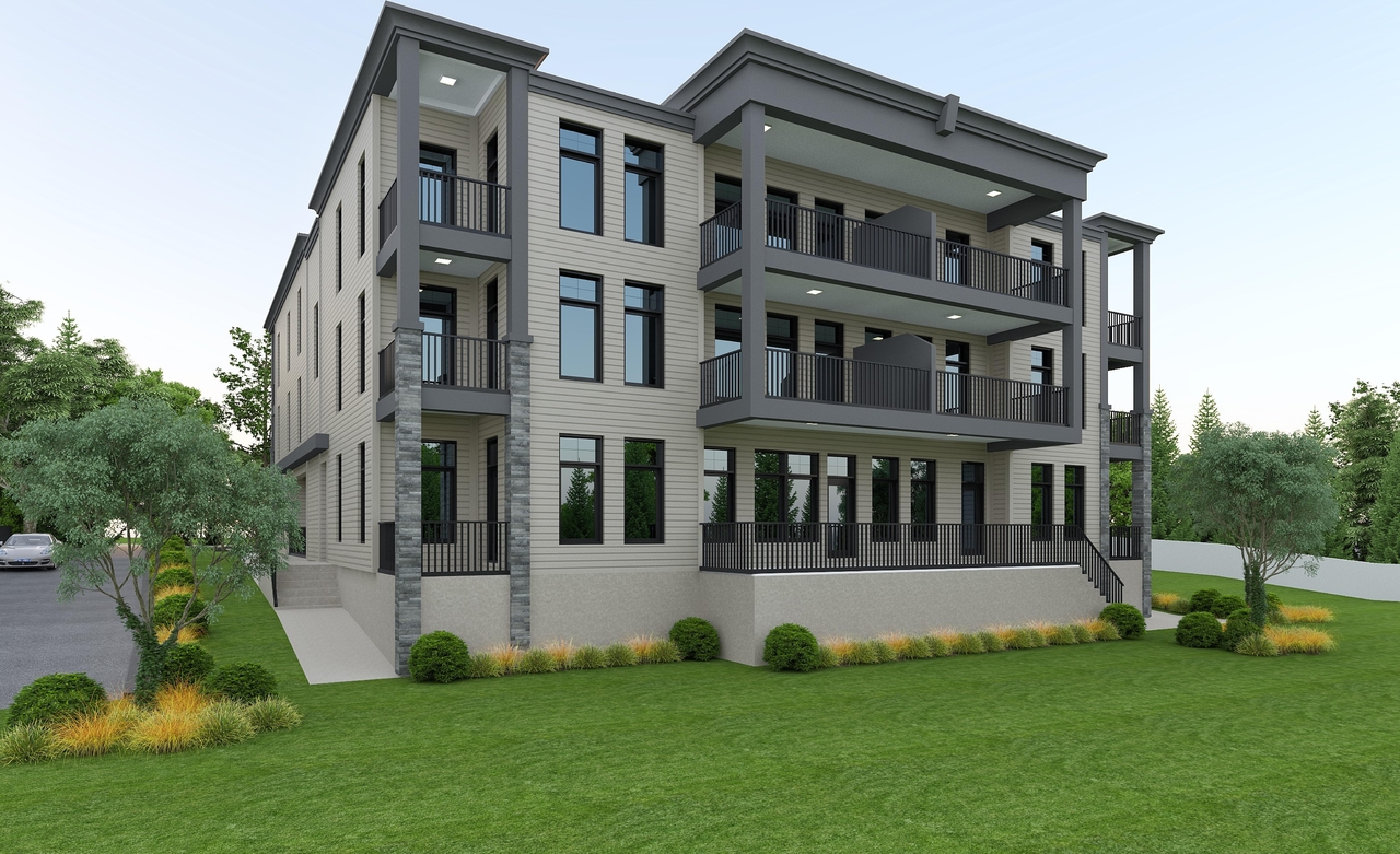 Rendering of building from page 2 of the file '2023-07-21 - Exterior Renders - D02-02-21-0150'