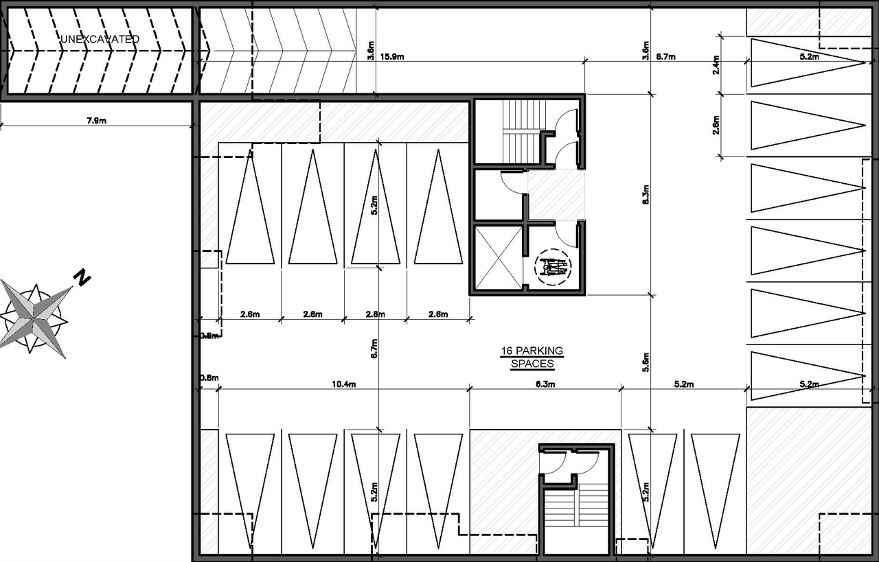 Floor plan for project from page 25 of the file '2021-12-07 - Design Brief - D02-02-21-0150'