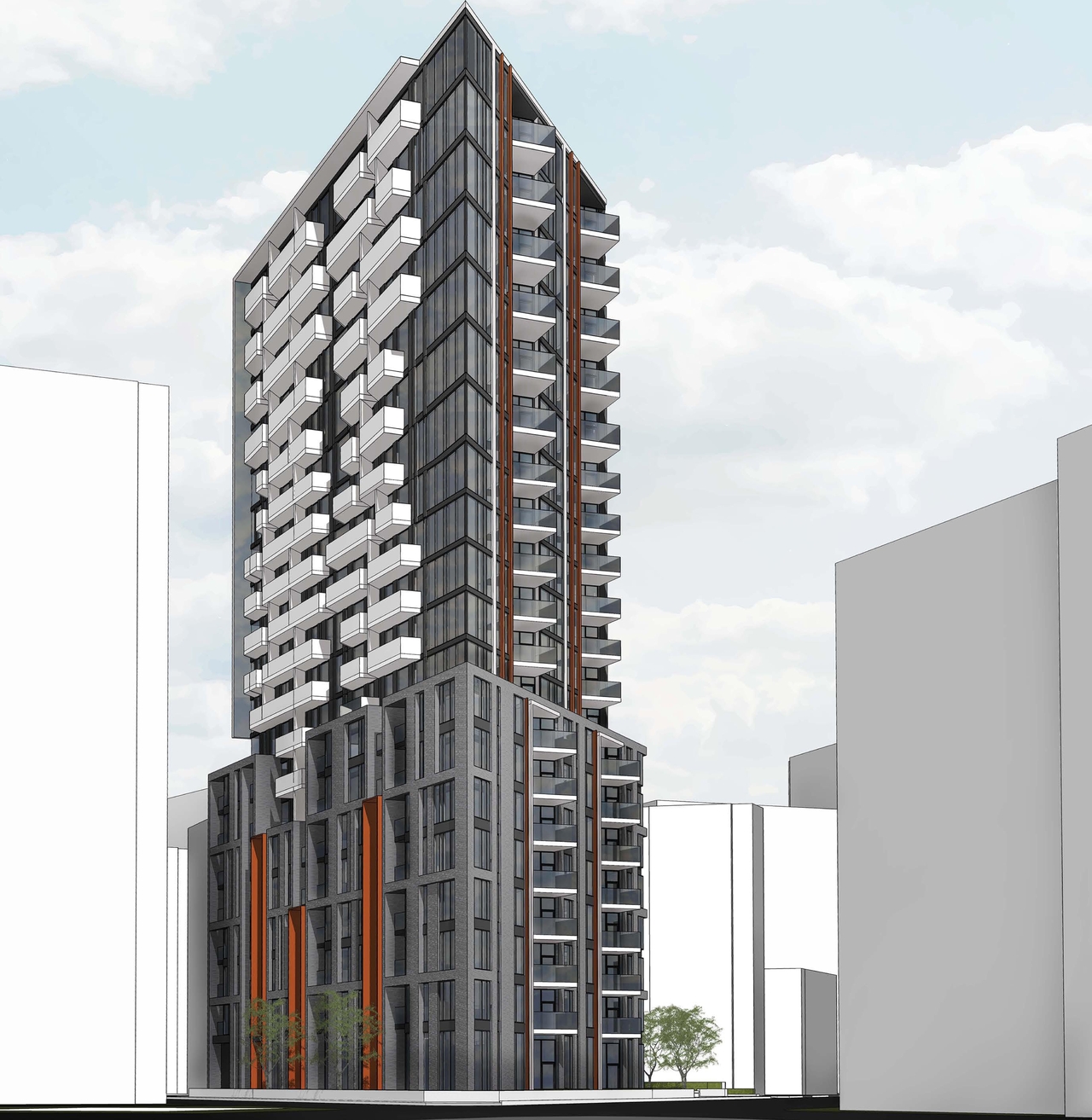 Rendering of building from page 3 of the file '2022-01-17 - Building Renderings - D02-02-22-0003'