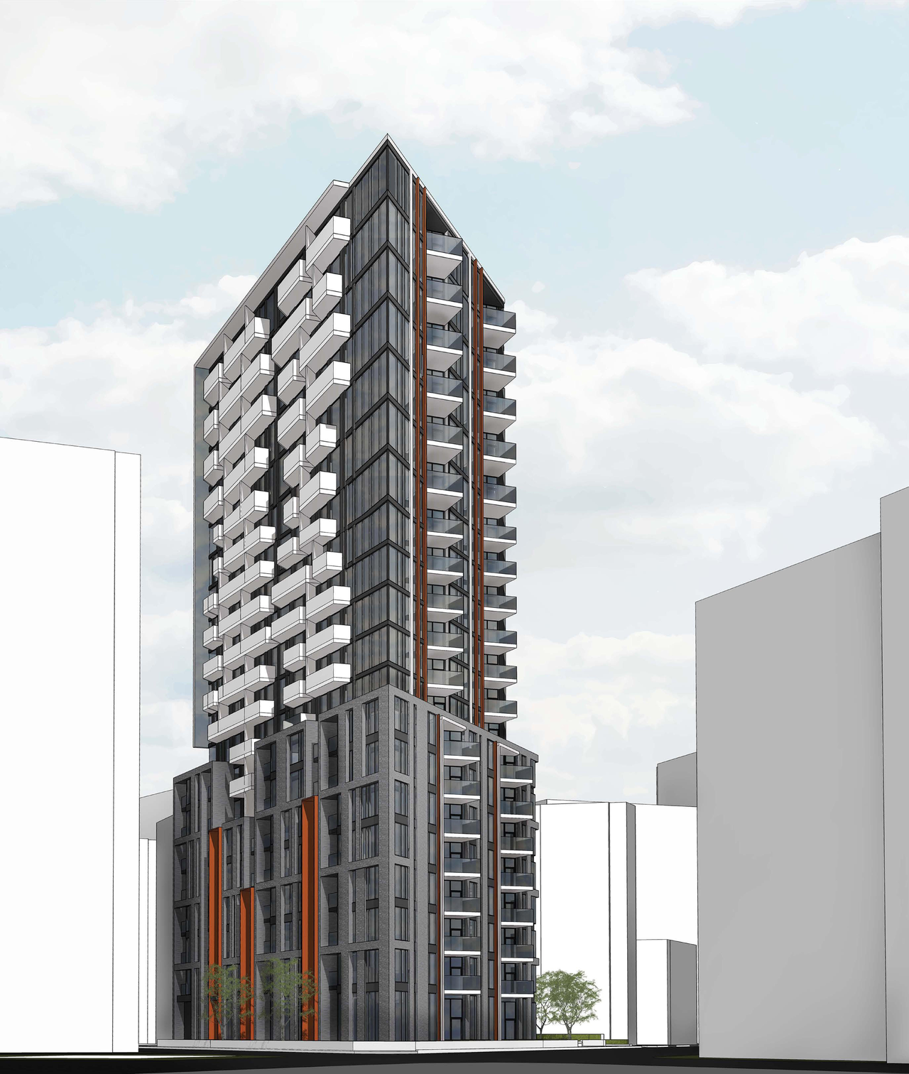 Rendering of building from page 3 of the file '2022-01-17 - Building Renderings - D02-02-22-0003'