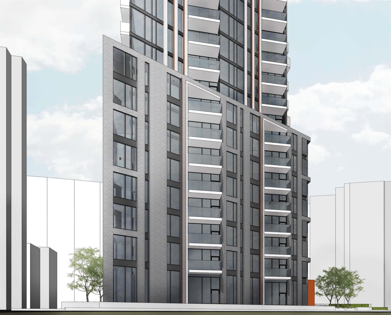 Rendering of building from page 6 of the file '2022-01-17 - Building Renderings - D02-02-22-0003'