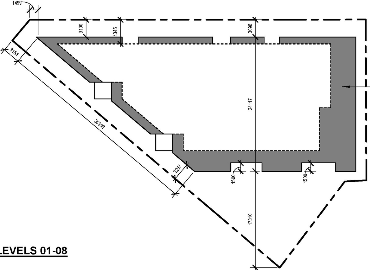 Floor plan for project from page 2 of the file '2022-01-17 - Site and Floor Plans - D02-02-22-0003'