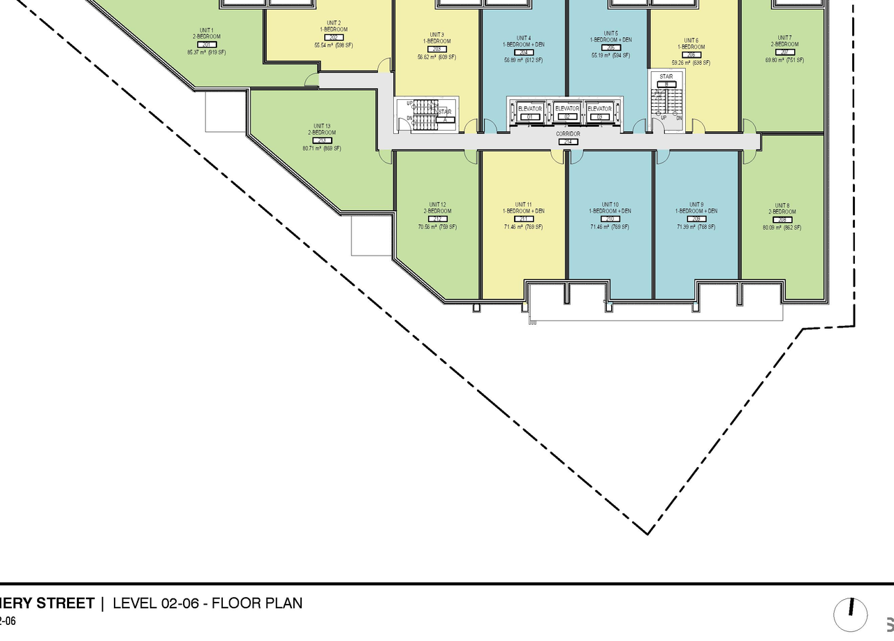 Floor plan for project from page 6 of the file '2022-01-17 - Site and Floor Plans - D02-02-22-0003'