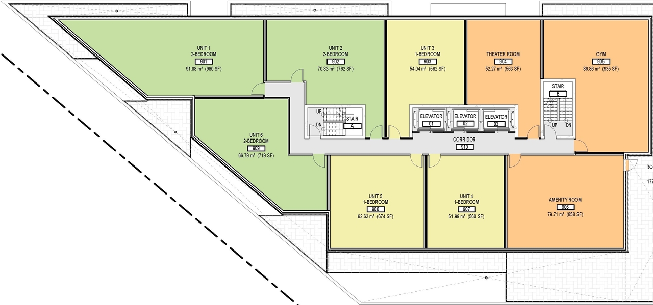 Floor plan for project from page 9 of the file '2022-01-17 - Site and Floor Plans - D02-02-22-0003'