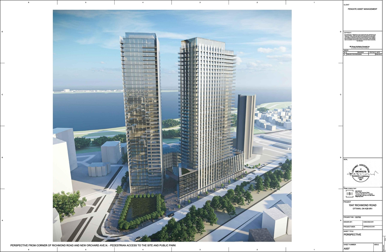 Rendering of building from page 1 of the file '2022-02-04 - Renderings - D02-02-22-0012'