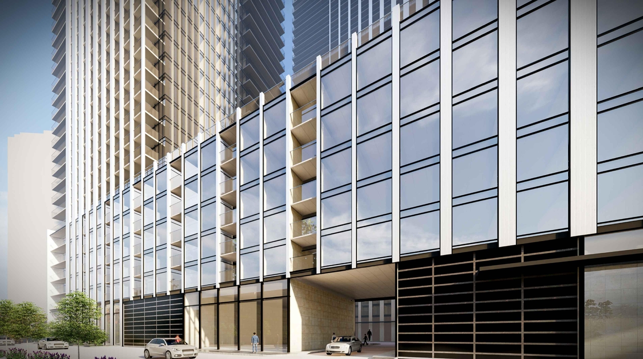 Rendering of building from page 8 of the file '2022-02-04 - Renderings - D02-02-22-0012'