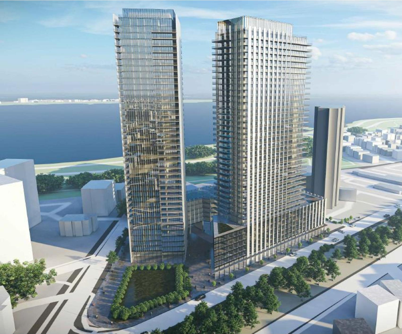 Rendering of building from page 1 of the file '2022-02-04 - Planning Rationale and Design Brief - D02-02-22-0012'