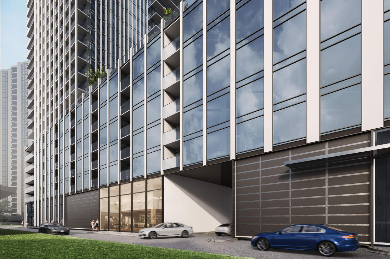 Rendering of building from page 33 of the file '2022-03-30 - UDRP Presentation - D02-02-22-0012'