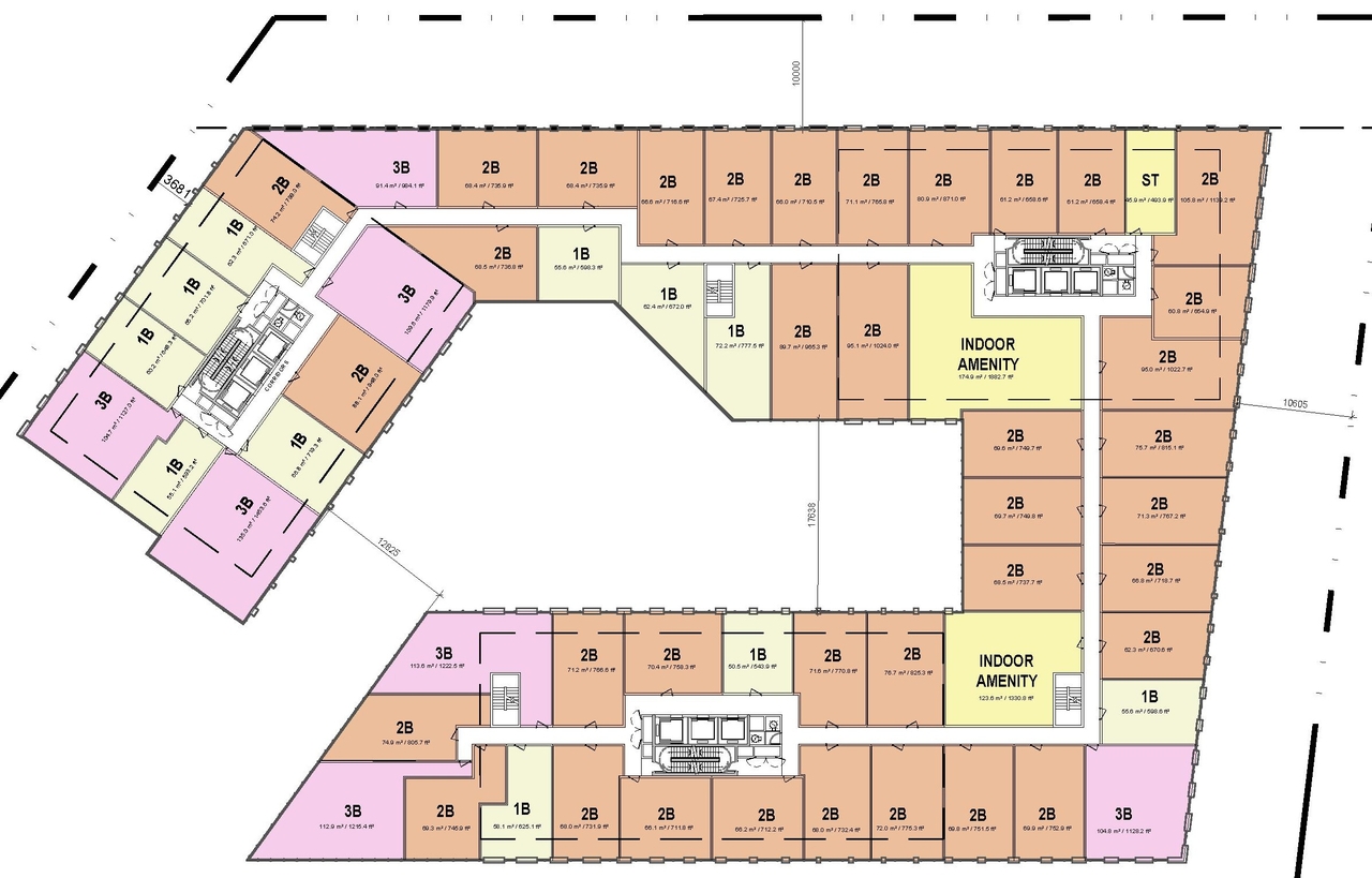 Floor plan for project from page 34 of the file '2022-03-30 - UDRP Presentation - D02-02-22-0012'