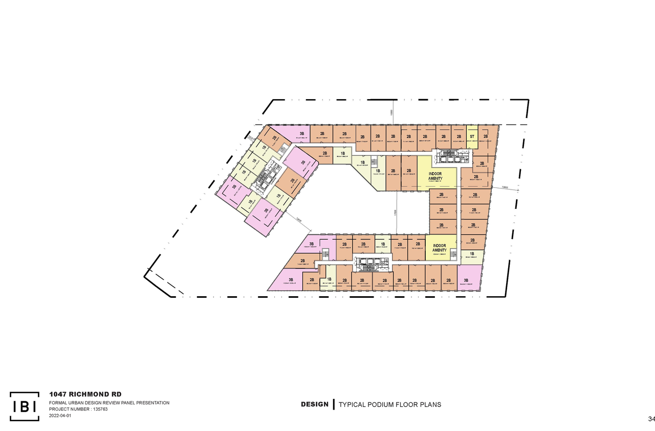 Floor plan for project from page 34 of the file '2022-03-30 - UDRP Presentation - D02-02-22-0012'