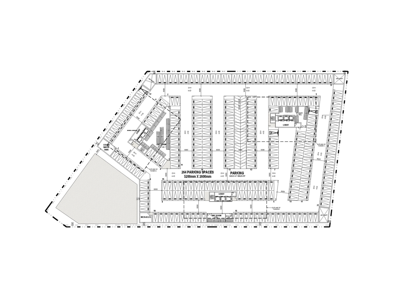 Floor plan for project from page 37 of the file '2022-03-30 - UDRP Presentation - D02-02-22-0012'