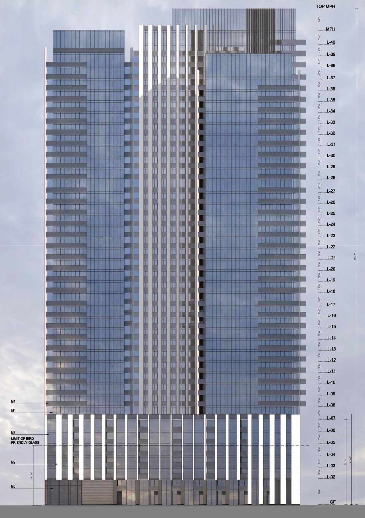 Rendering of building from page 44 of the file '2022-03-30 - UDRP Presentation - D02-02-22-0012'