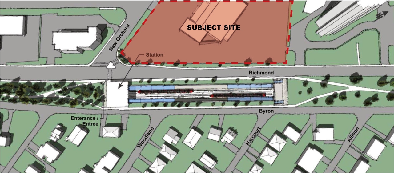 Construction site plan for project from page 6 of the file '2022-03-30 - UDRP Presentation - D02-02-22-0012'