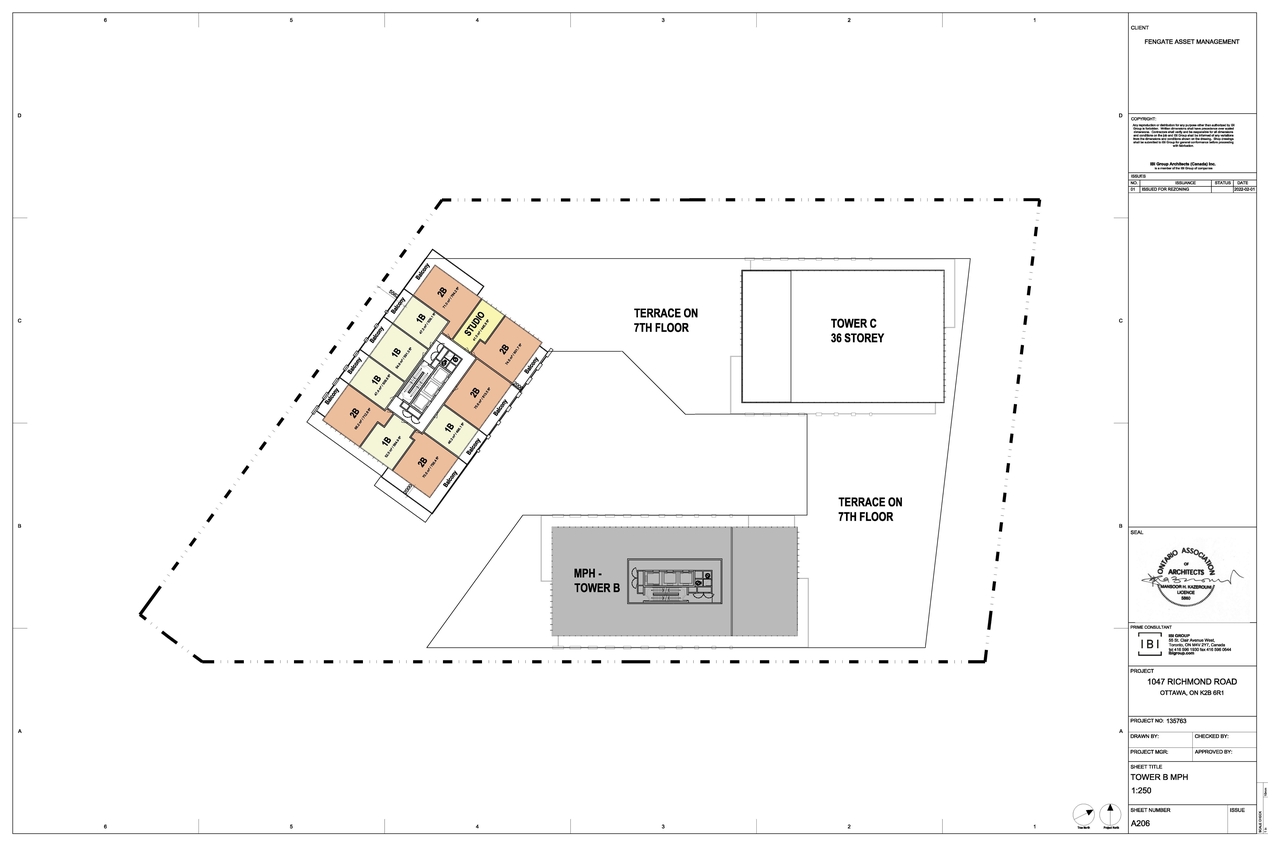 Construction site plan for project from page 13 of the file '2022-02-04 - Site Plan, Floor Plans, and Parking Plan - D02-02-22-0012'