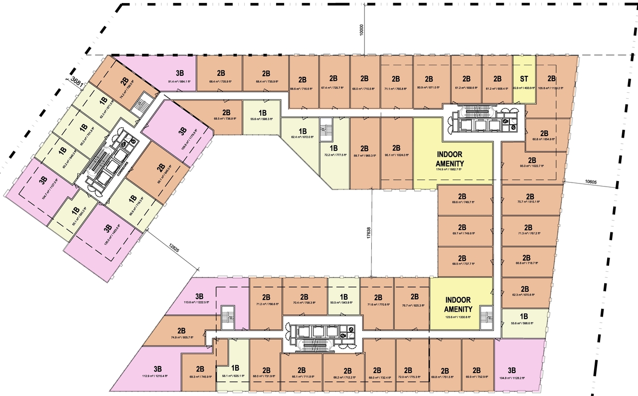 Floor plan for project from page 9 of the file '2022-02-04 - Site Plan, Floor Plans, and Parking Plan - D02-02-22-0012'