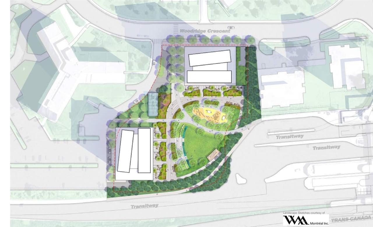 Construction site plan for project from page 12 of the file '2023-12-21 - Urban Design Review Drawing Package - D02-02-22-0025'