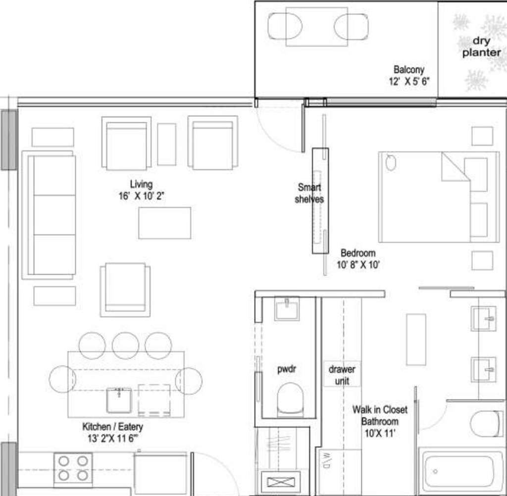 Floor plan for project from page 29 of the file '2023-12-21 - Urban Design Review Drawing Package - D02-02-22-0025'