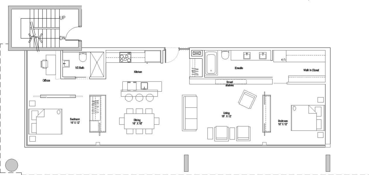Floor plan for project from page 29 of the file '2023-12-21 - Urban Design Review Drawing Package - D02-02-22-0025'