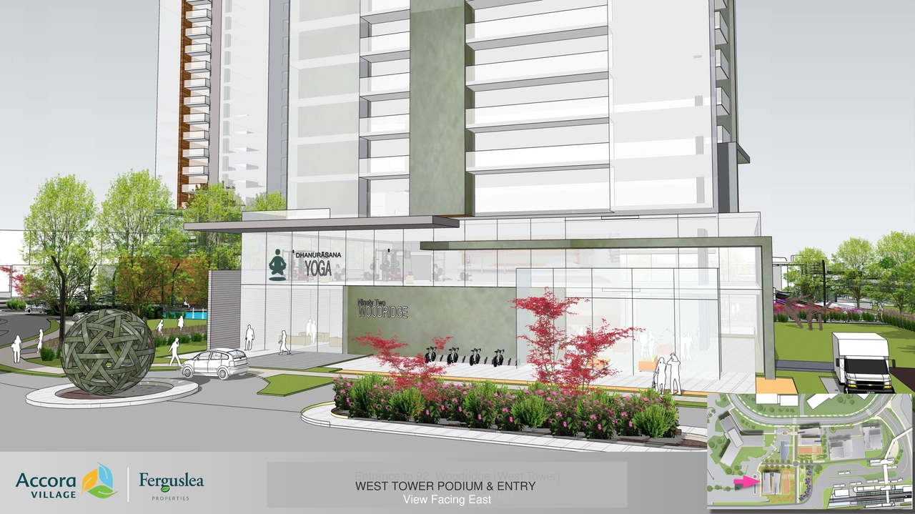 Rendering of building from page 30 of the file '2023-12-21 - Urban Design Review Drawing Package - D02-02-22-0025'