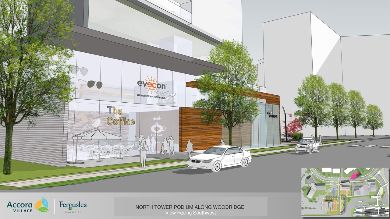 Rendering of building from page 31 of the file '2023-12-21 - Urban Design Review Drawing Package - D02-02-22-0025'