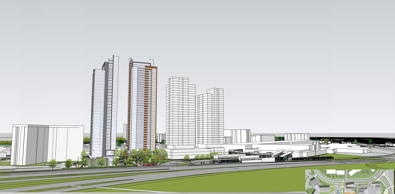 Rendering of building from page 33 of the file '2023-12-21 - Urban Design Review Drawing Package - D02-02-22-0025'