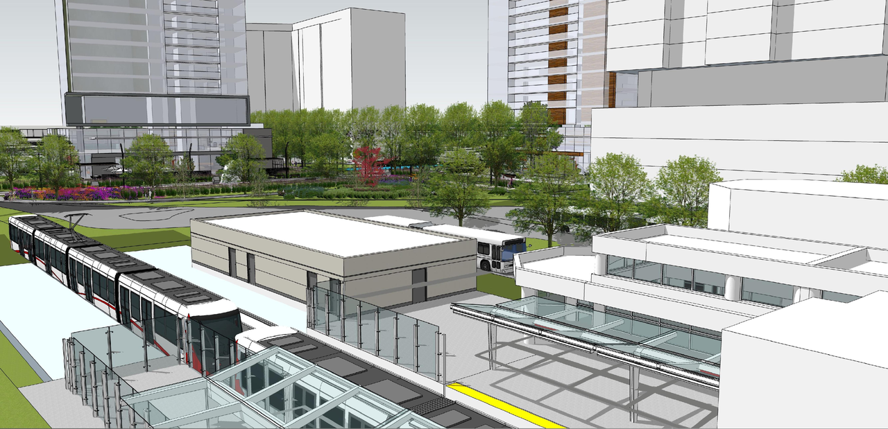 Rendering of building from page 33 of the file '2022-12-02 - Drawings and Design Studies - D02-02-22-0025'