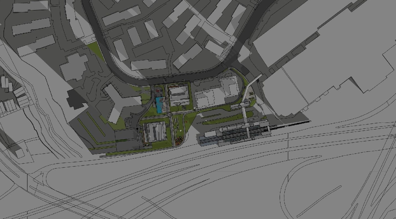 Construction site plan for project from page 43 of the file '2022-12-02 - Drawings and Design Studies - D02-02-22-0025'