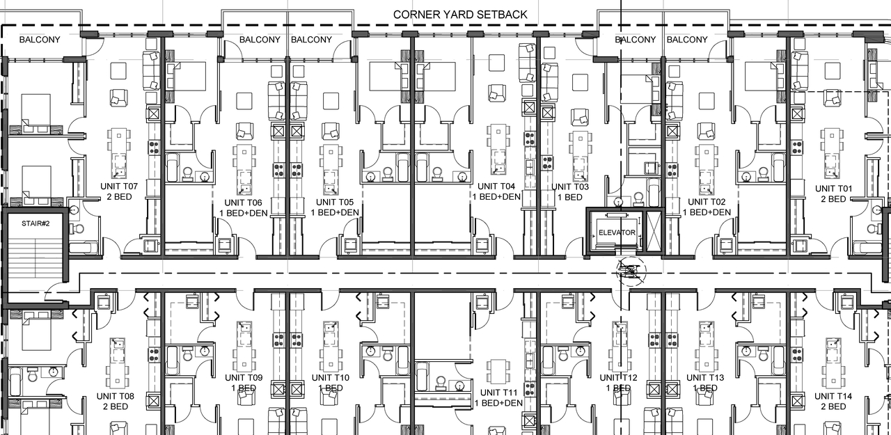 Floor plan for project from page 1 of the file '2022-03-25 - Typical Level Floor Plan - D02-02-22-0026'