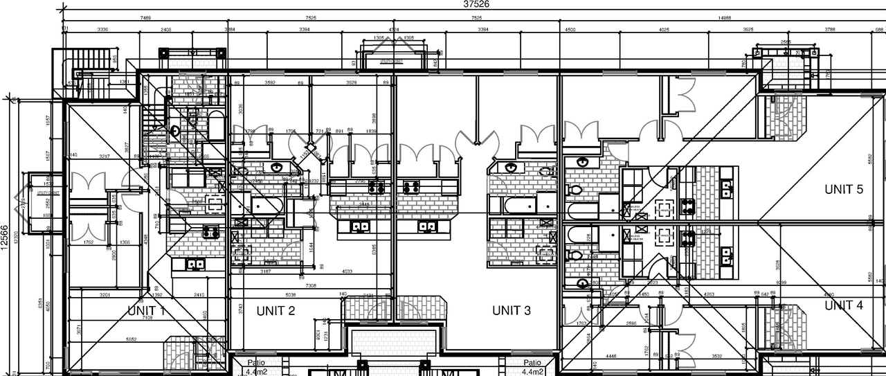 Floor plan for project from page 1 of the file '2022-04-05 - Floor Plans & Elevations - D02-02-22-0029'