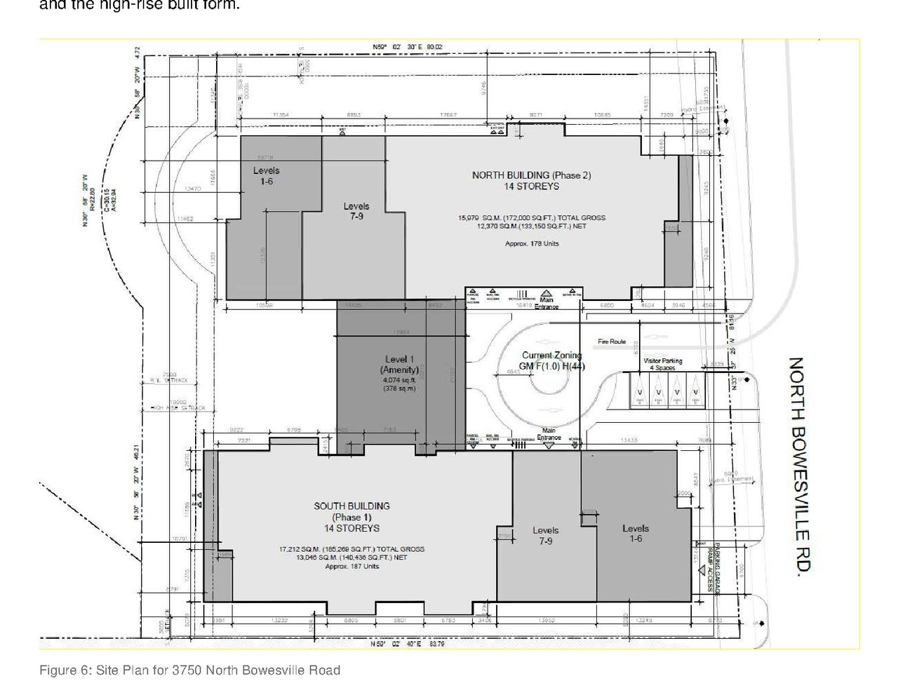 Construction site plan for project from page 11 of the file '2022-04-19 - Planning Rationale and Design Brief - D02-02-22-0032'
