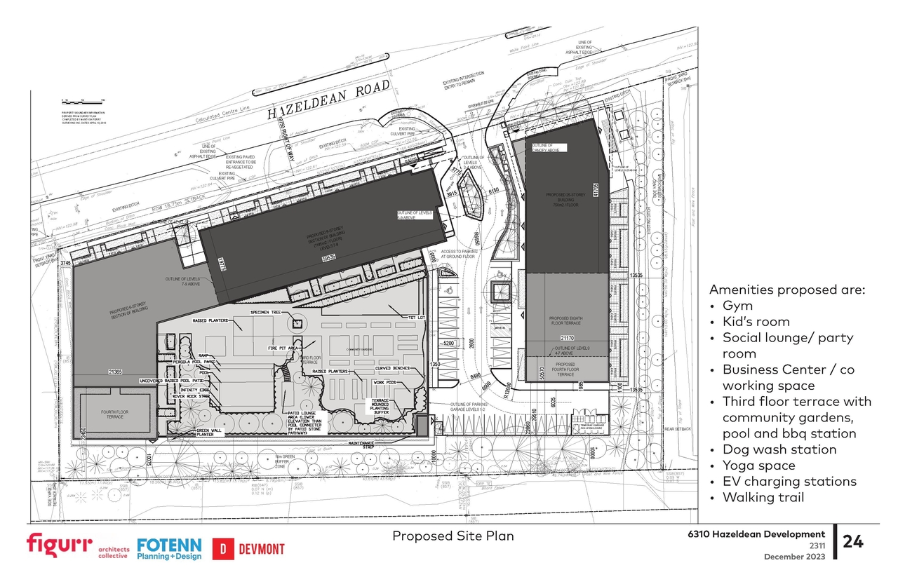 Construction site plan for project from page 24 of the file '2023-01-22 Design Brief D02-02-22-0038'