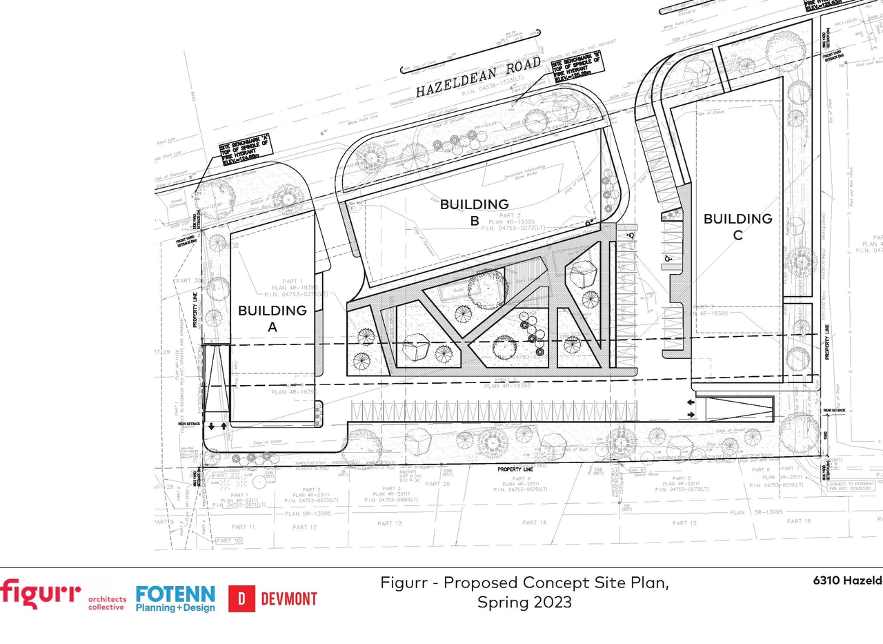 Construction site plan for project from page 29 of the file '2023-01-22 Design Brief D02-02-22-0038'