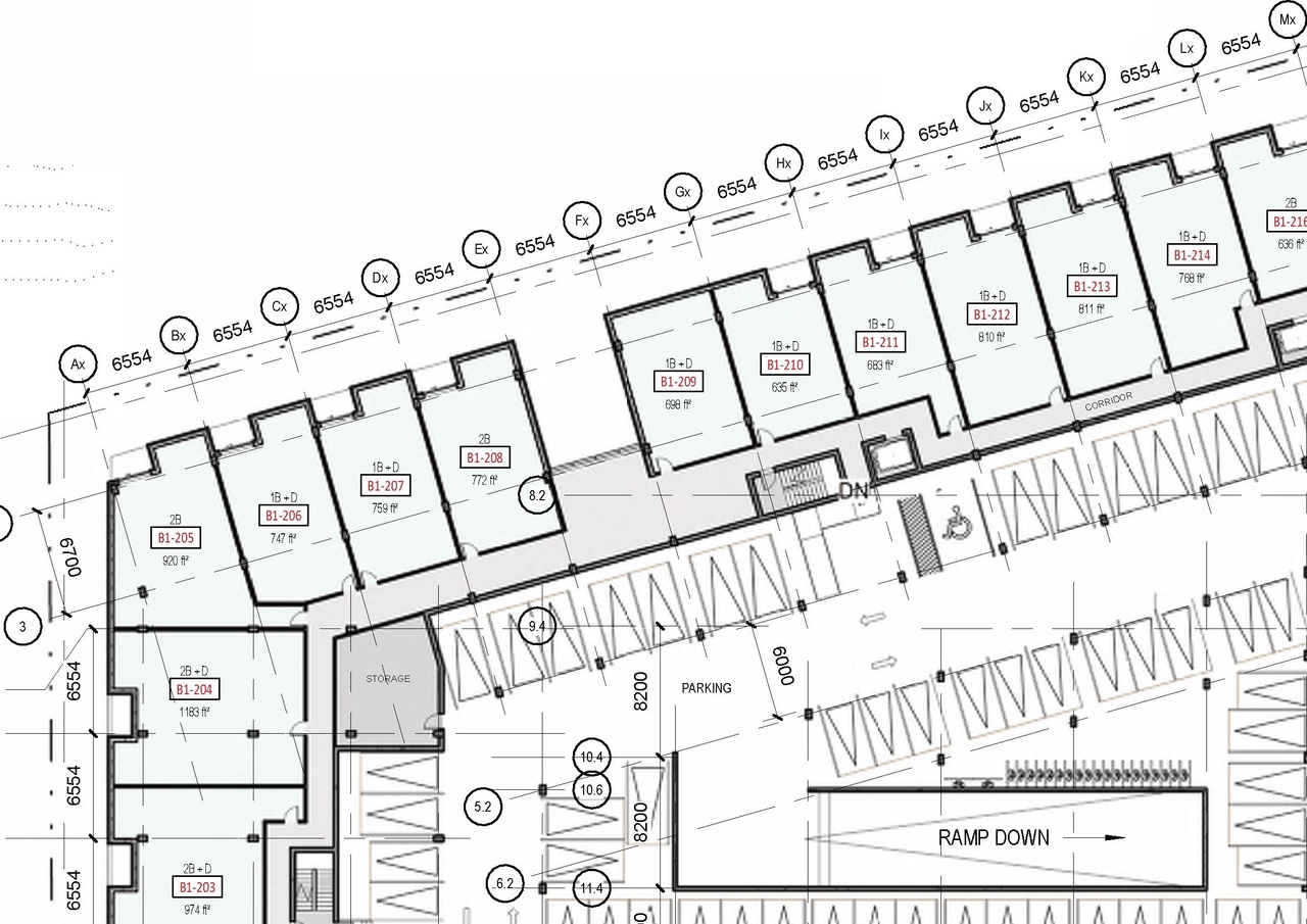 Floor plan for project from page 35 of the file '2023-01-22 Design Brief D02-02-22-0038'