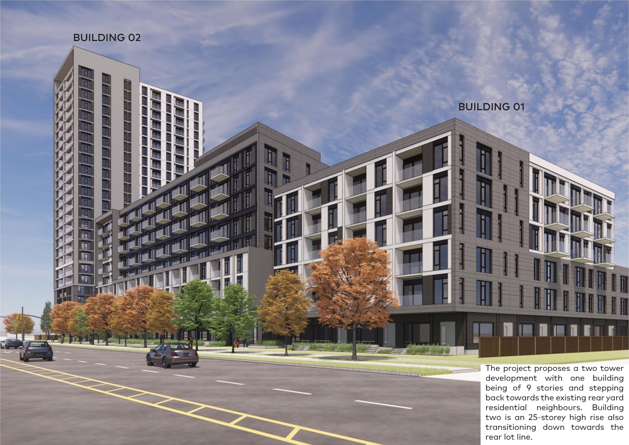 Rendering of building from page 5 of the file '2023-01-22 Design Brief D02-02-22-0038'