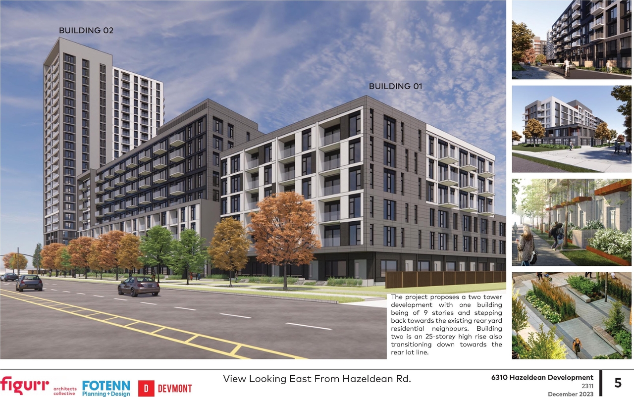 Rendering of building from page 5 of the file '2023-01-22 Design Brief D02-02-22-0038'