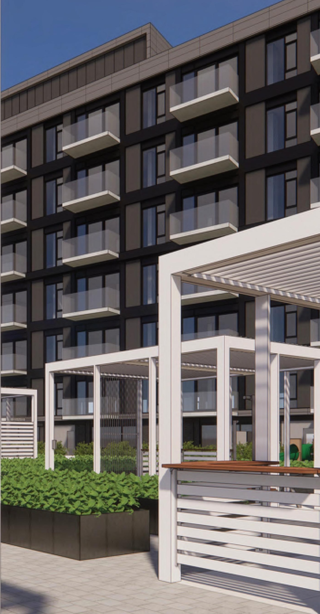 Rendering of building from page 9 of the file '2023-01-22 Design Brief D02-02-22-0038'