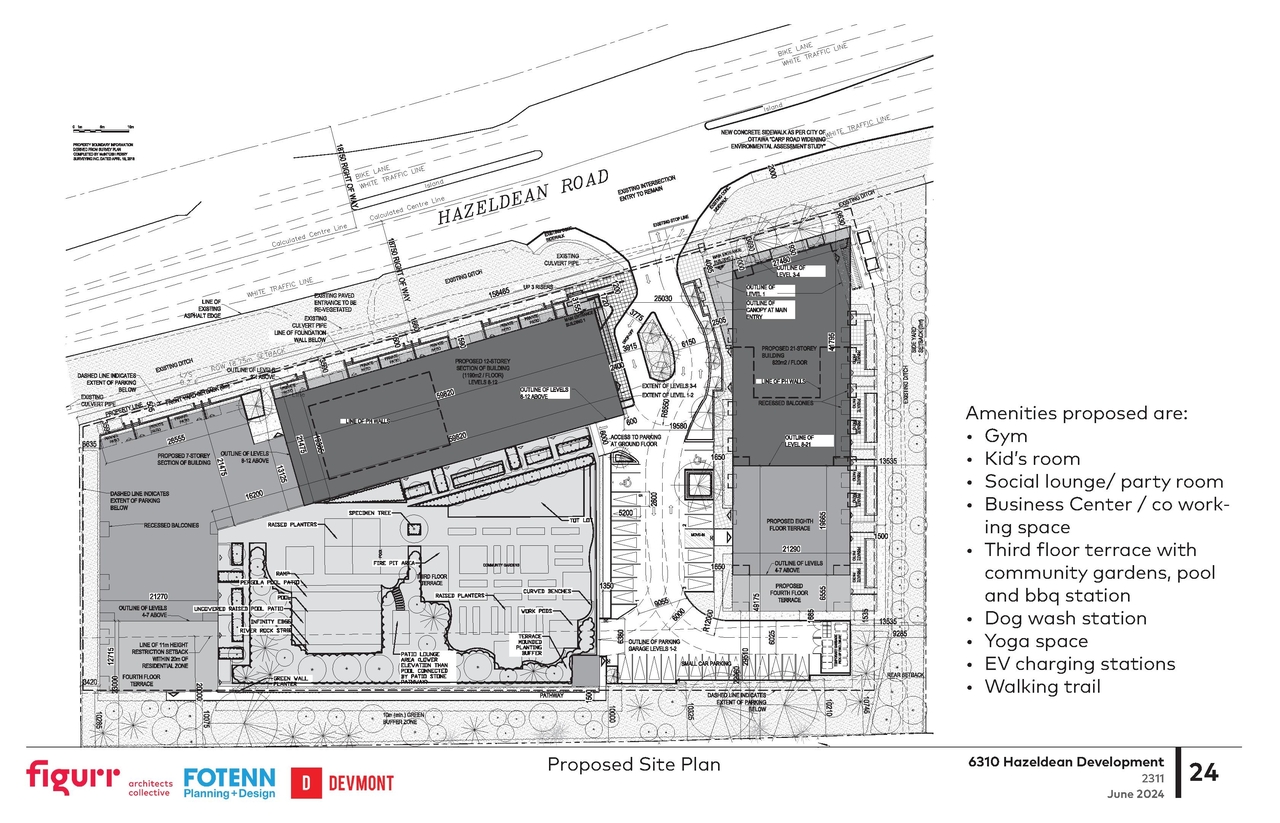 Construction site plan for project from page 24 of the file '2024-06-18 - Design Brief Revision - D02-02-22-0038'
