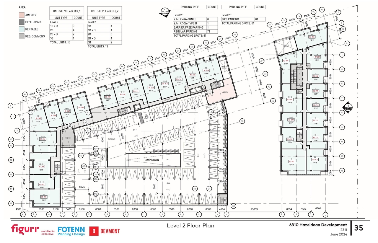 Floor plan for project from page 35 of the file '2024-06-18 - Design Brief Revision - D02-02-22-0038'