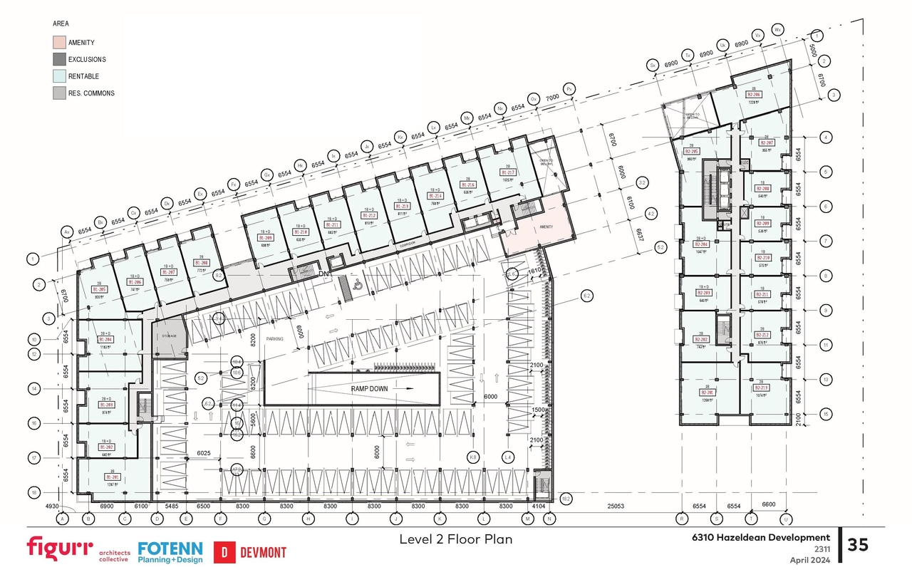 Floor plan for project from page 35 of the file '2024-04-17 - Design Brief - D02-02-22-0038'