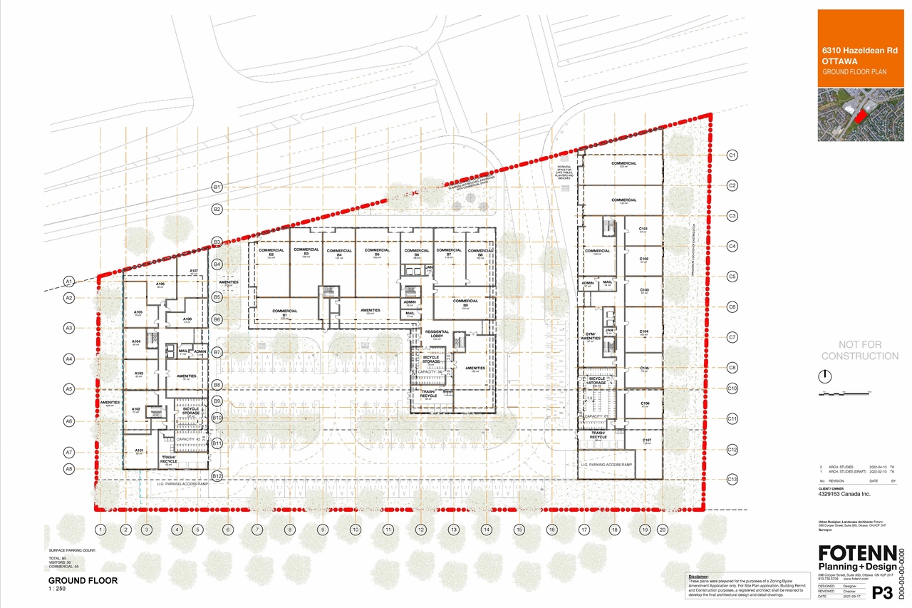 Floor plan for project from page 3 of the file '2022-04-25 - Concept & Floor & Elevations & Views Plans - D02-02-22-0038'