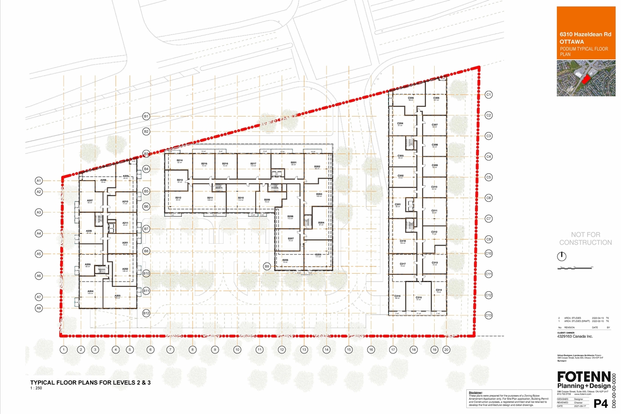 Floor plan for project from page 4 of the file '2022-04-25 - Concept & Floor & Elevations & Views Plans - D02-02-22-0038'