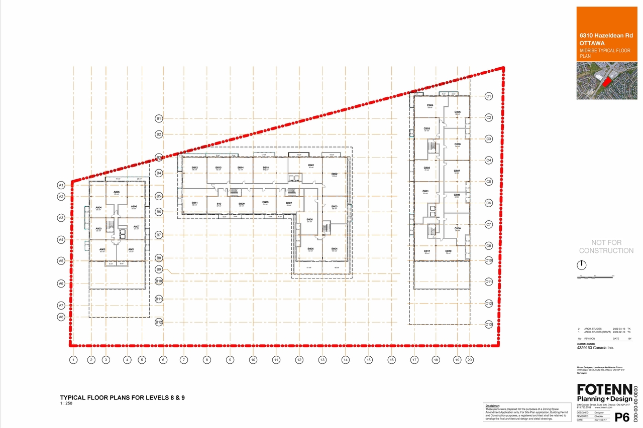 Floor plan for project from page 6 of the file '2022-04-25 - Concept & Floor & Elevations & Views Plans - D02-02-22-0038'