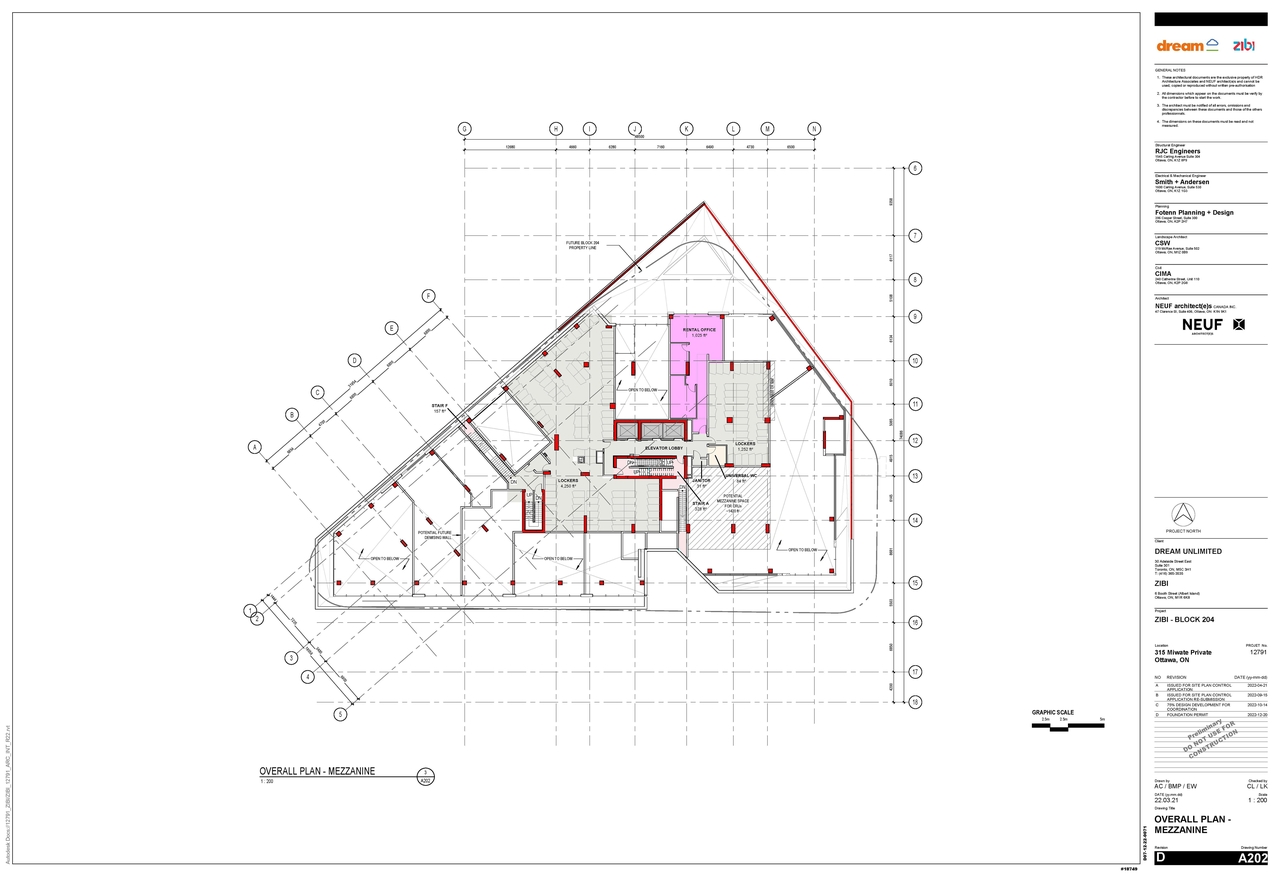 Construction site plan for project from page 3 of the file '2022-12-30 - Overall Floor Plans - D02-02-22-0040'