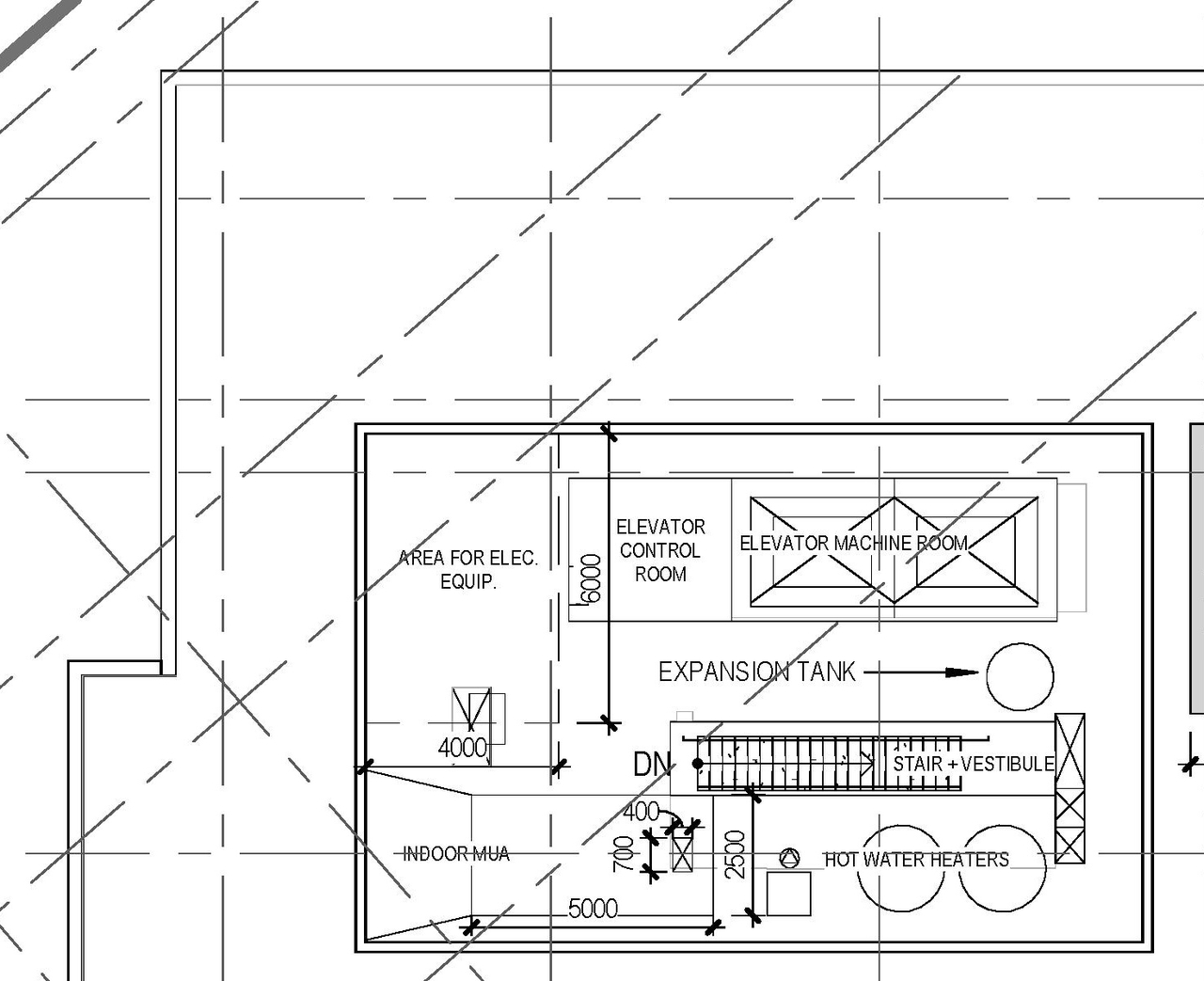 Floor plan for project from page 1 of the file '2022-10-03 - Floor Plan-Mechanical Penthouse - D02-02-22-0040'