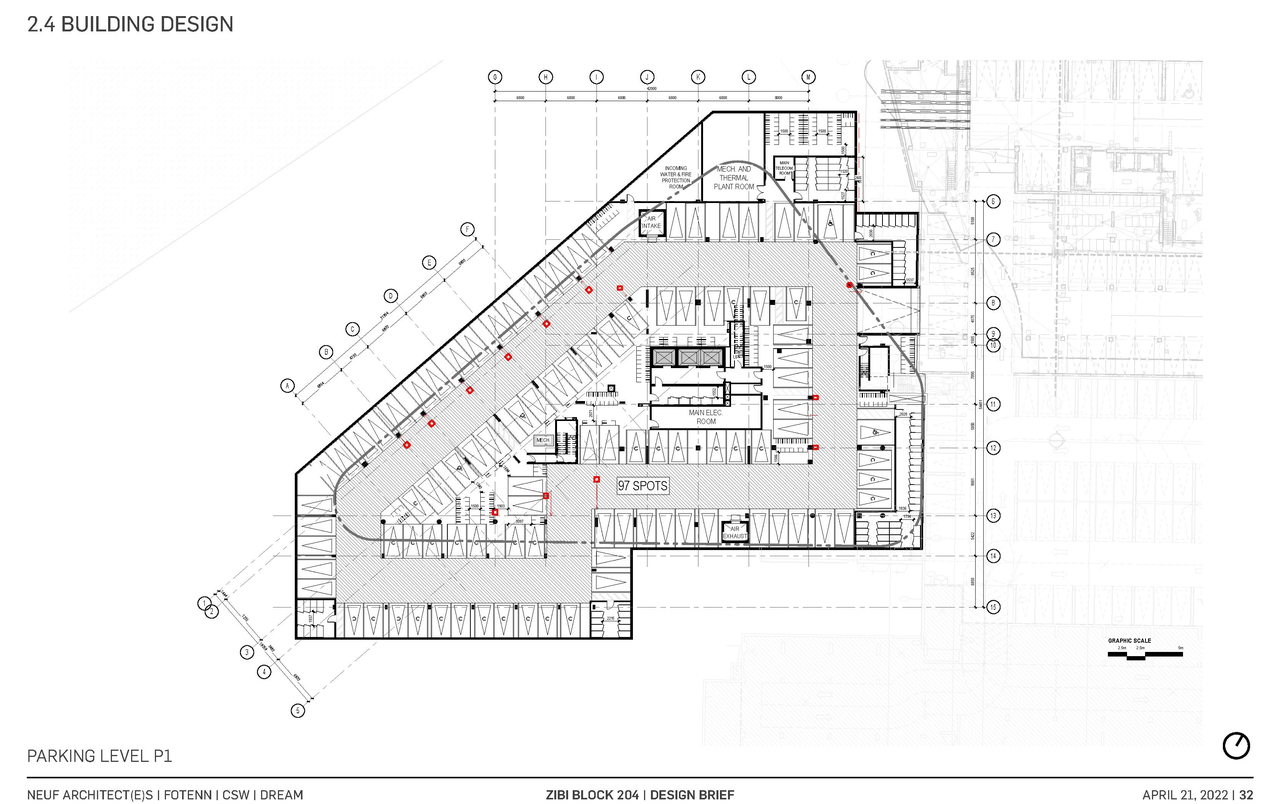 Floor plan for project from page 32 of the file '2022-04-27 - Architectural Design Brief - D02-02-22-0040'