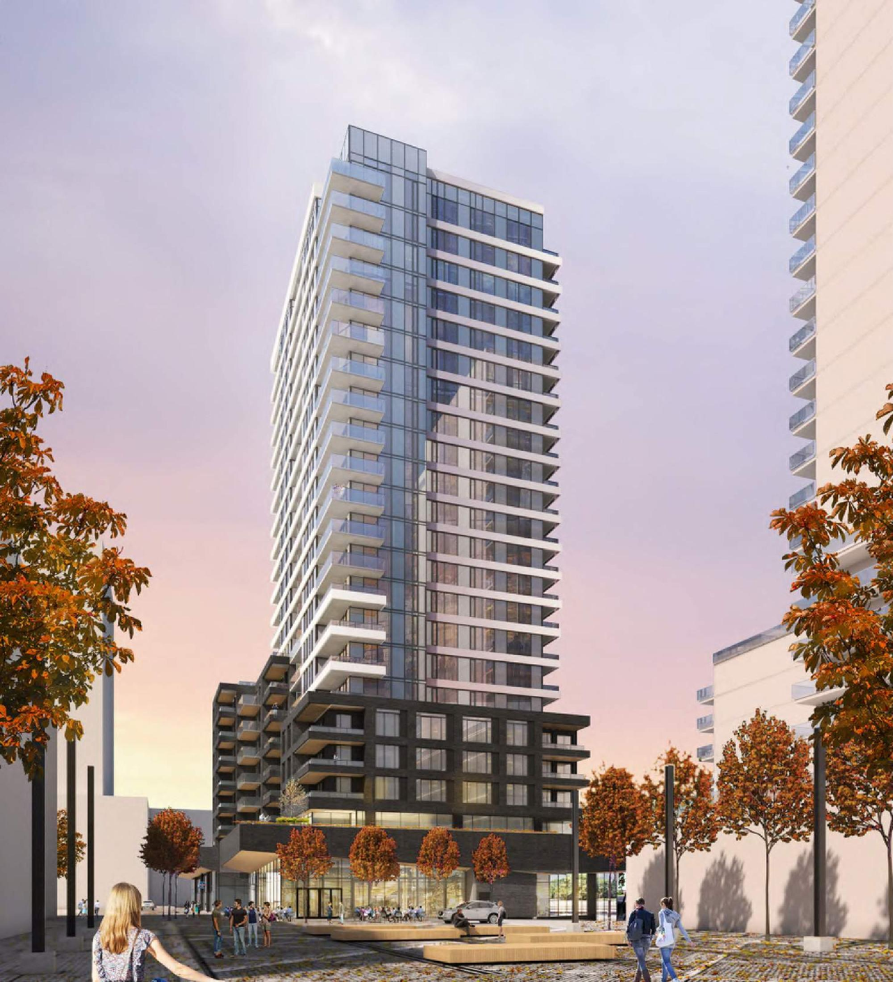Rendering of building from page 11 of the file '2022-10-03 - Design Brief - D02-02-22-0040'