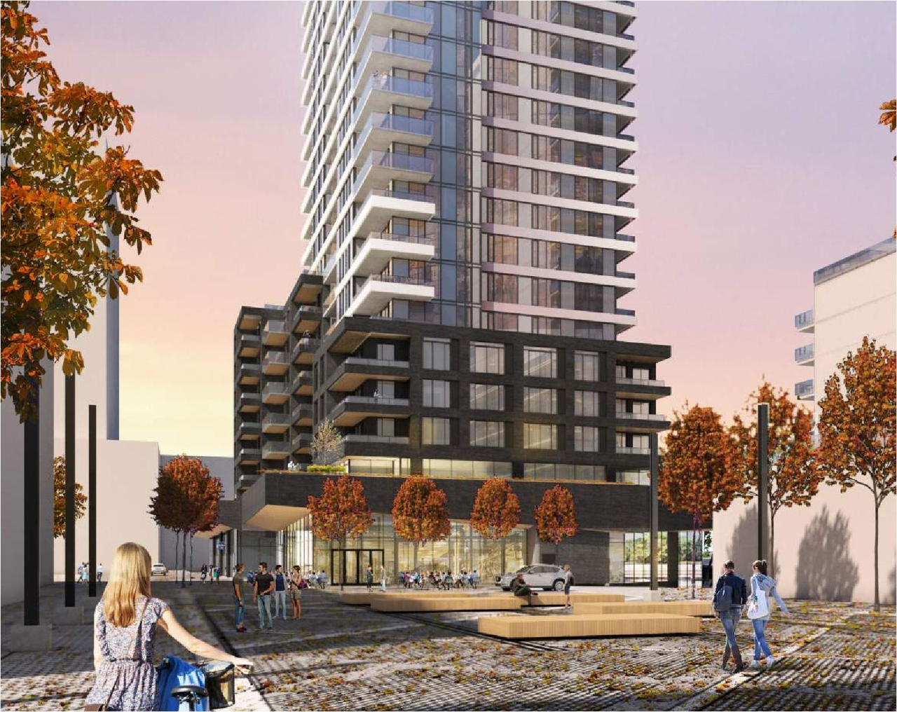 Rendering of building from page 19 of the file '2022-10-03 - Design Brief - D02-02-22-0040'