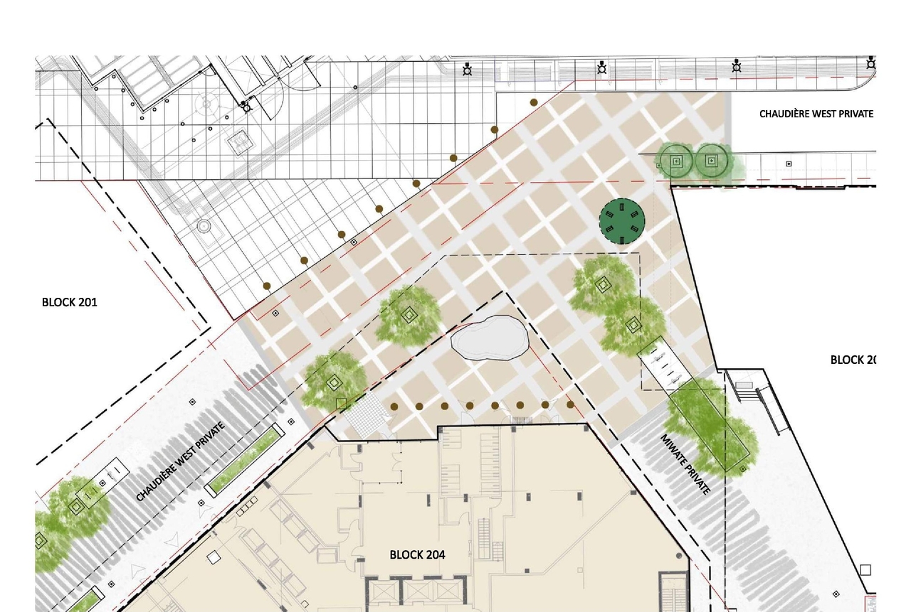 Construction site plan for project from page 25 of the file '2022-10-03 - Design Brief - D02-02-22-0040'