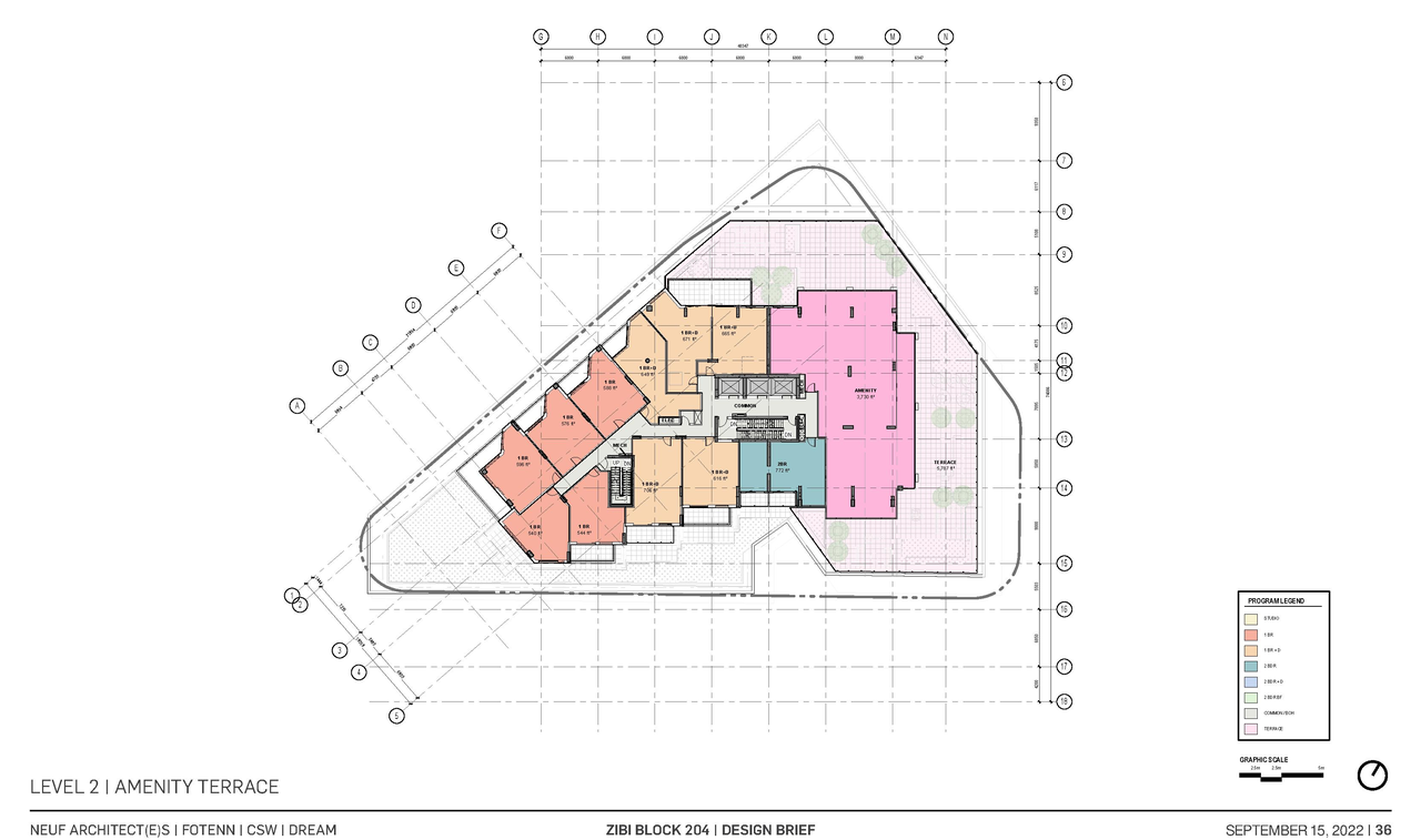 Floor plan for project from page 36 of the file '2022-10-03 - Design Brief - D02-02-22-0040'